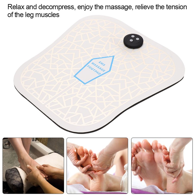 Adjustable EMS Foot Massage Pad Muscle Stimulator Cushion Massager