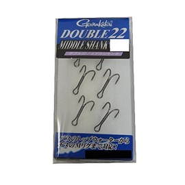 Gamakatsu Double Hook 22 Middle Shank No. 10 6pcs NS Black 67544