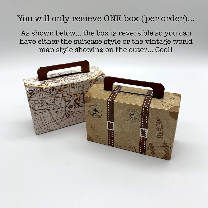 DIY Surprise Mini Reversible Suitcase & Mini GOLD effect Passport