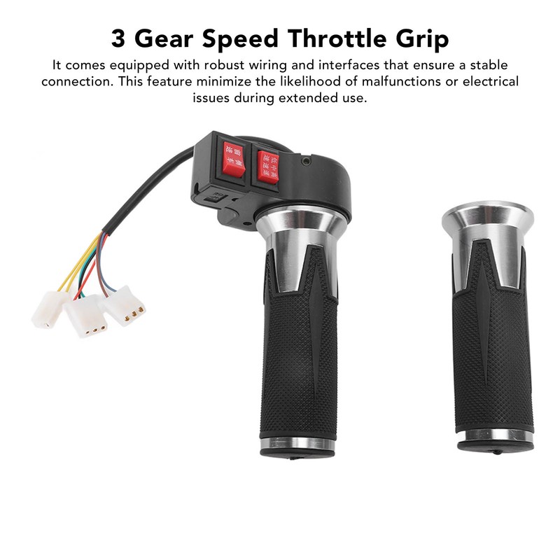 1 Pairs Bike Throttle Handle 3 Gear Speed Control Handle