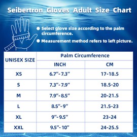 Seibertron C.R.D.G 1.0 Palm Level 5 Cut Resistant Anti Slip 3MM Neoprene Flexible Thermal Men Women Warm Diving Gloves Wetsuit Dive Glove for Scuba Spearfishing Surfing Paddling Kayaking Swimming XL