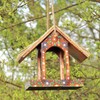 Artisan Rectangle Thatched Hanging Bird Table