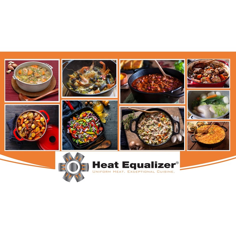 Heat Equalizer-9.25 inch Black Ceramic Finish Heat Diffuser – Aluminum