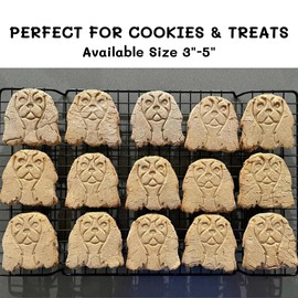 Cavalier King Charles Spaniel Cookie Cutter and Dog Treat Cutter - Dog Face - 4 inch