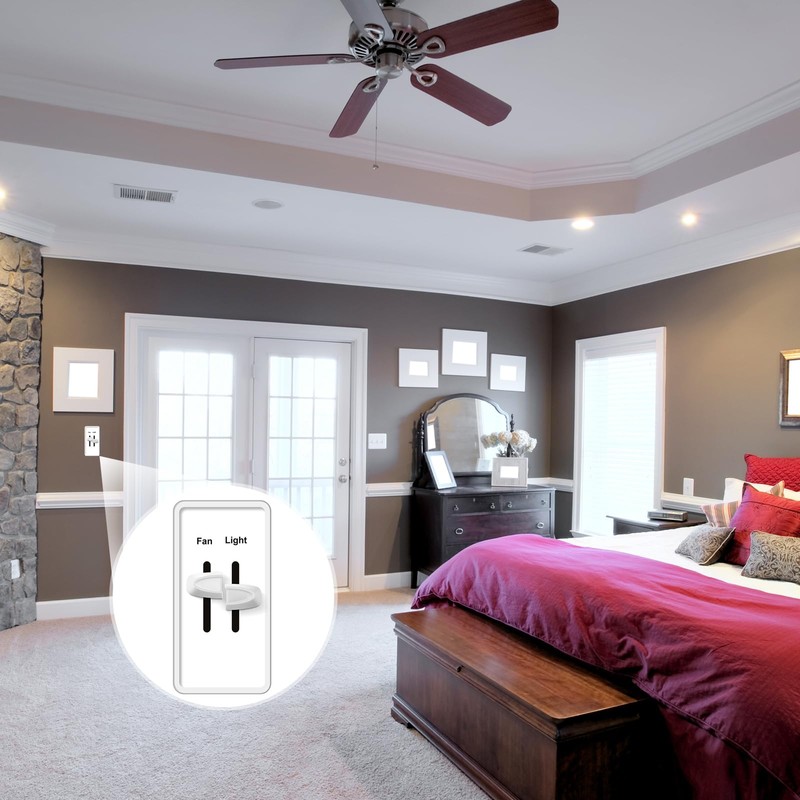 Hoolerry 4 Pcs Dimmer Switch Knob Dimmer Replacement Knob Compatible