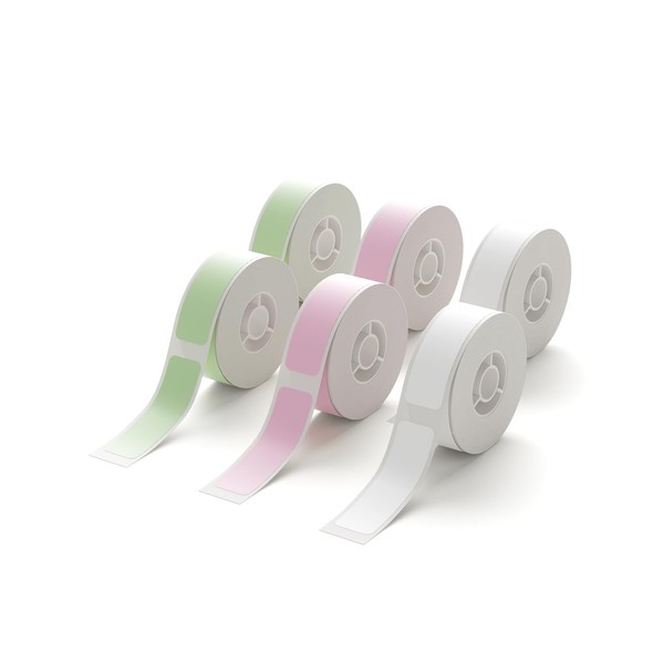 NIIMBOT D11 Label Maker Tape 6Rolls Adhesive White Label Paper