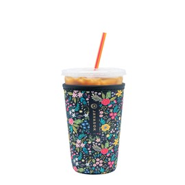 Sok It JavaSok Iced Coffee & Cold Soda Insulated Neoprene Cup Sleeve (English Garden Picnic, Medium: 22-28oz)