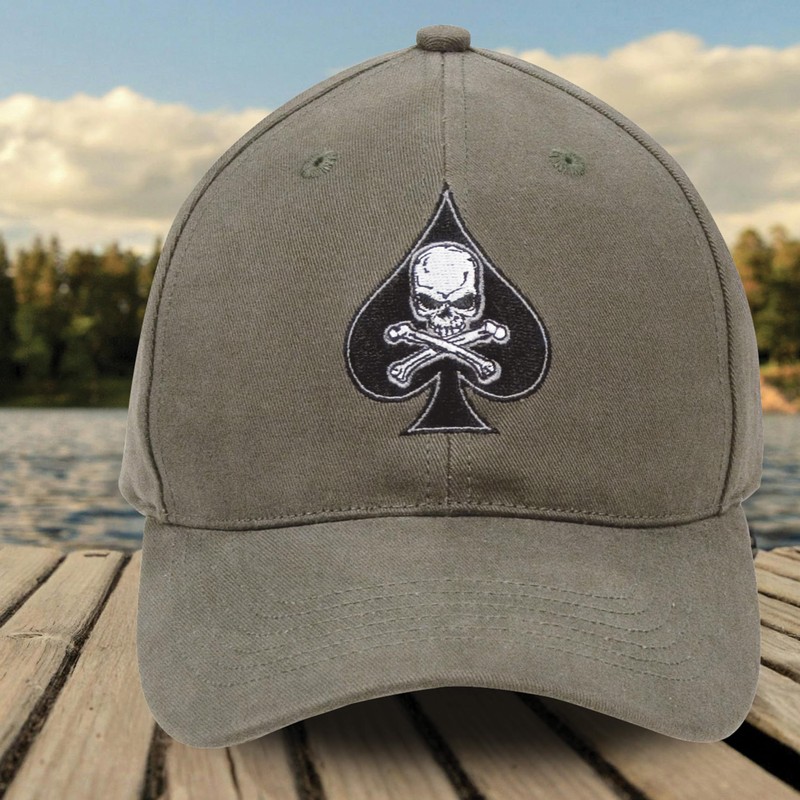 Rothco Black Ink Death Spade Low Profile Insignia Cap -