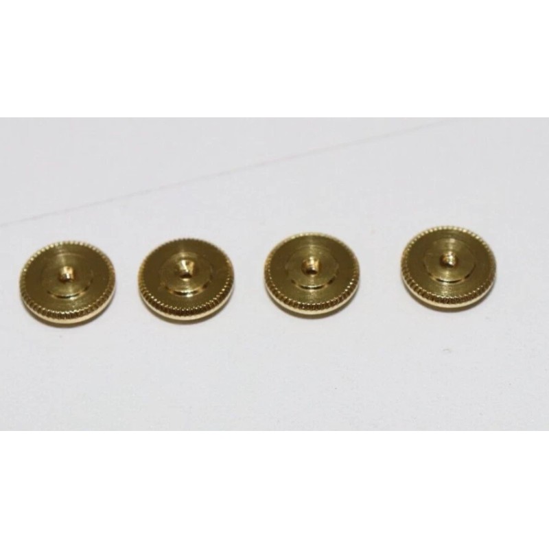 Small Brass insignia Screw Back Nut 60 threads per inch