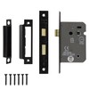 Decoranddecor Bathroom Mortice Lock - 2.5inch / 64mm - Matt