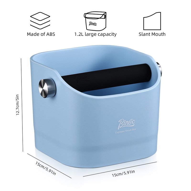Espresso Knock Box - Bincoo Blue Espresso Machine Knock Box/Espresso