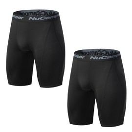 NuCamper Herren Kompressionsshorts, Schnelltrocknendes Base Layer Tights Sport Unterhosen für Enge Trockene, Atmungsaktiv Laufhose Herren Kurz Sport Shorts Laufshorts Trainingsshorts