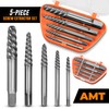 AMERICAN MUTT TOOLS 5pc Spiral Screw Extractor Set – Cr-Mo