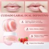 Ruahouine Set De Exfoliante Y Mascarilla Labial De Fresa, Exfoliante