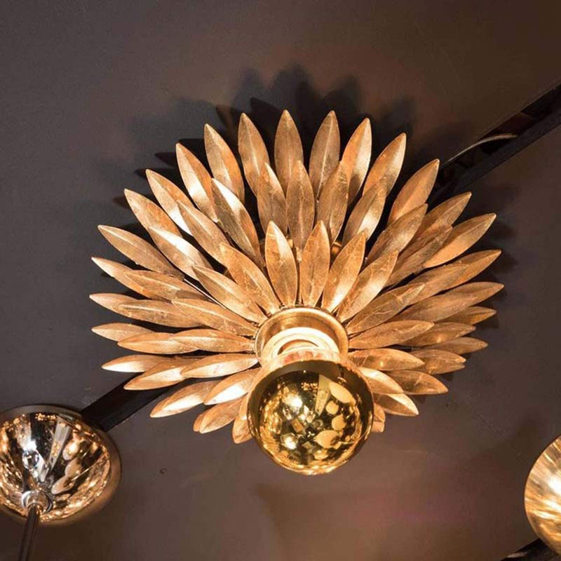 Lxcom Lighting Half Chrome Gold LED Light Bulb 7W Dimmable