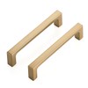 Ravinte 5 Pack Solid 4 Inch Kitchen Square Cabinet Handles