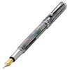Xezo Maestro Fountain Pen, Medium Nib. Handcrafted with Black Mother