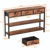 Furologee Long 47" Console Sofa Table with 3 Drawers, Entryway