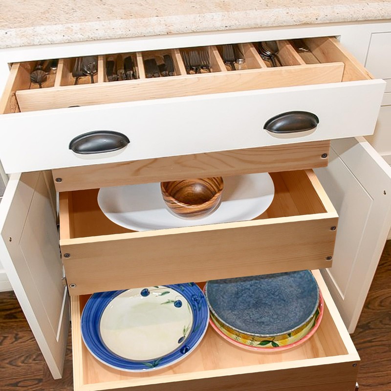 Pull Out Drawers For Cabinets, 14''W×21''D×19''H Soft Close Slide Out