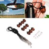 10PCS Wooden Nut Acorn Pendant Necklace Acorn Box Clasp Nylon