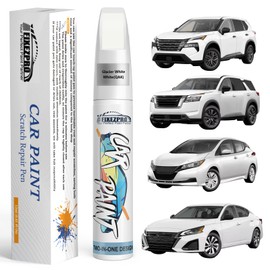 FIXEZPRO QAK Glacier White/White Touch Up Paint for Nissan, Exact Color Match Car Paint Scratch Repair Remover Pen Kit Quick & Easy Fix Vehicle Chips and Automotive Nicks Scuff