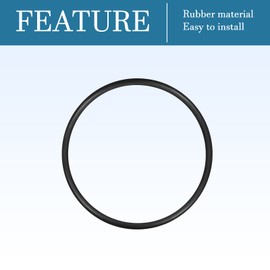 QUARKZMAN Nitrile Rubber Seal Seal Repair 45 mm x 41 mm x 2 mm for Tap Plumbers Repair Seal Connection, Black Pack of 10