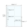 XiowDow 12pcs A5 Binder Pockets Clear PVC Card Holder Top