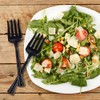Plastic Salad Serving Fork - Black, 1 Pc