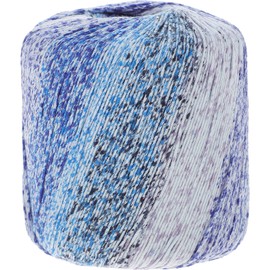 Healifty Crochet Yarn 1 Roll Knitting Yarn Cotton Yarn Kaleidoscope Yarn DIY Hats Sweater Gloves Sky Blue