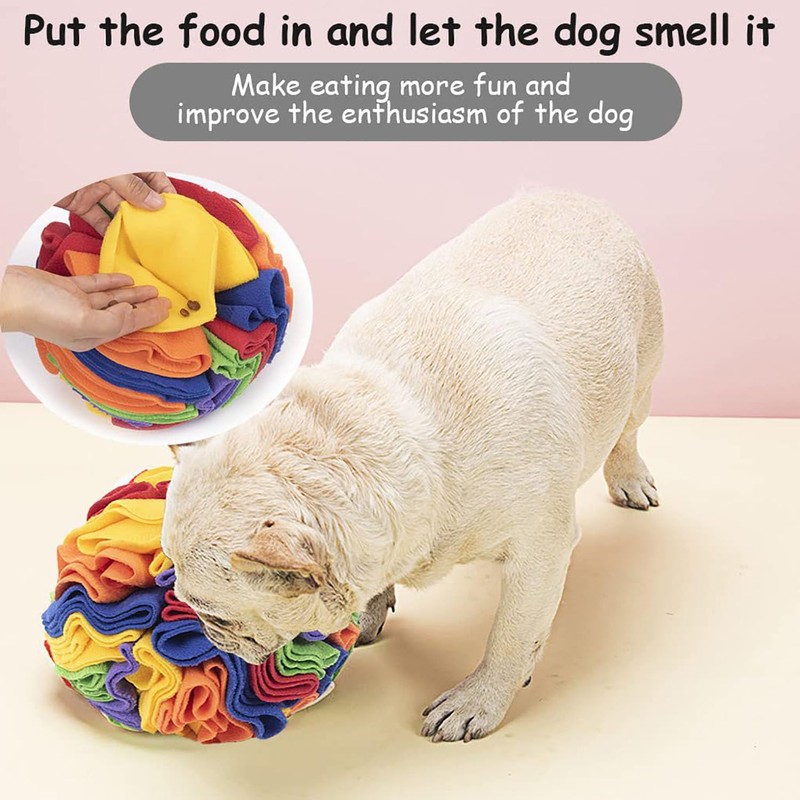 ‌Snuffle Ball Dog Toy, Mental Stimulation & Anxiety Relief Washable