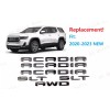 GMC 6PC Gloss Black Door Rear Tailgate Acadia SLT AWD
