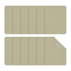 PATIKIL Iron-on Patches 95 x 125mm, 12 Pack Fabric Repair Patches Cotton Iron on Patch for Clothes Repair Decorating Kit, Khaki