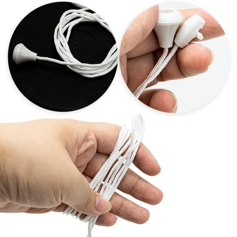 4pcs White Light Pull Cord String with Connector for Ceiling