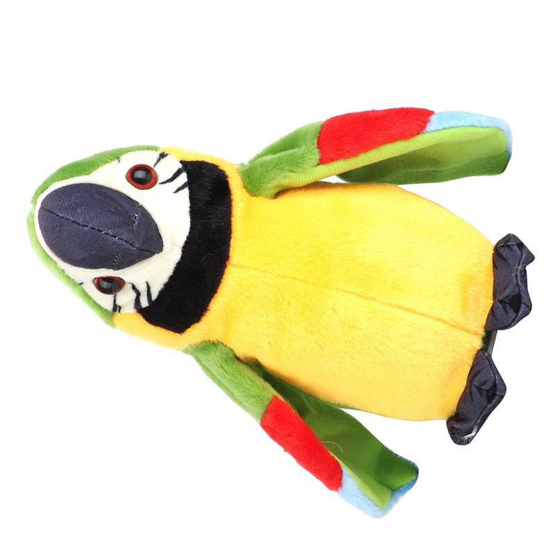Cartoon Cute Electric Recording Learning Talking Plush Parrot Early Education