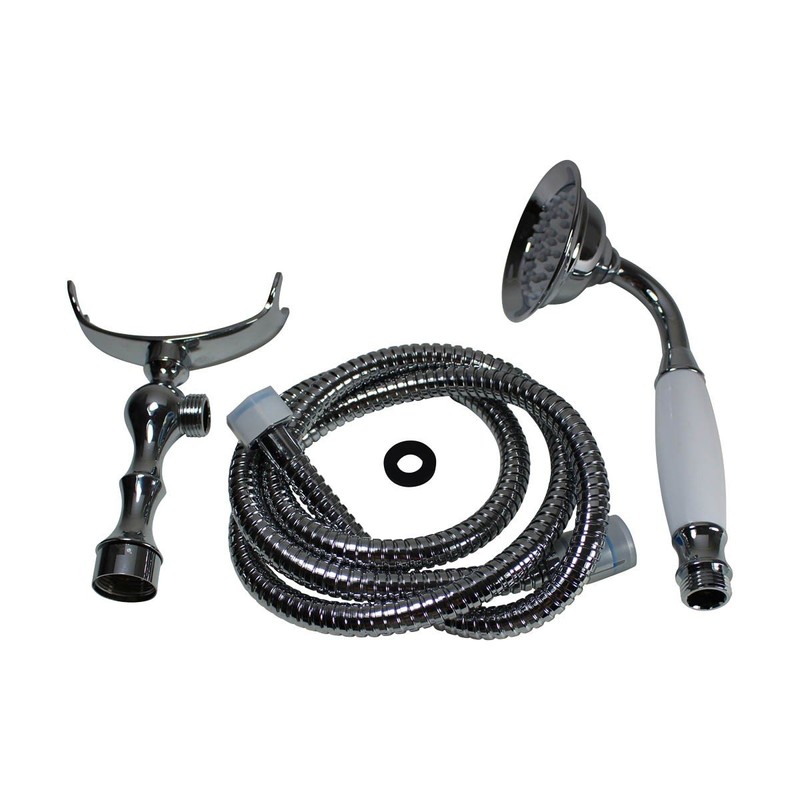 Renovator's Supply Handheld Telephone Shower Head Set With 58in Flex