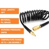 GASHER Black 1/4" x 10FT Polyurethane Recoil Air Hose with
