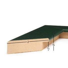 Frame USA 16x20 Picture Frame, Green, Colori Large Series, Wall Hanging Frame with High Clarity Plexiglass