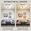 VOLISUN Low Profile Ceiling Fans with Lights and Remote, 15.7in