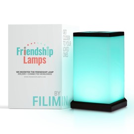 Friendship Lamp® by Filimin Modern - Best Friend Lamps Wi-Fi Touch Lamp LED Light for Long-Distance, Connection, Relationship, Friendship, Gifts, Love, 200+ Colors, App Setup - Single