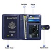 gunhunt Pack-1 Passport and Vaccine Card Holder Combo, PU Leather