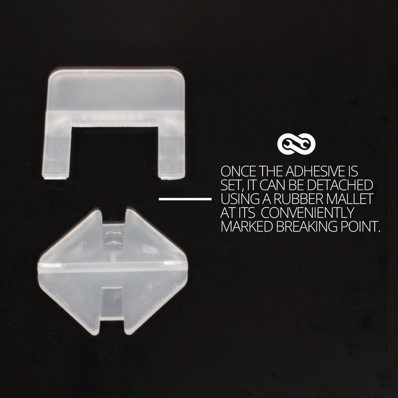 TekTools Tile Levelling System Spacer Clips - Ceramic Tile and