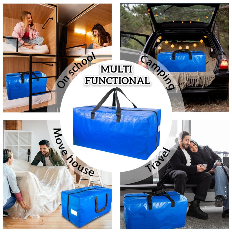 Extra Large Moving Bags with Strong Handles, 6 Pack Heavy