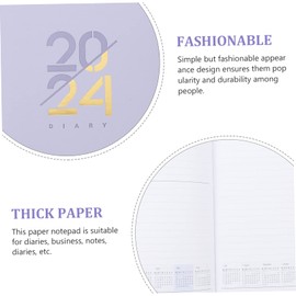 VILLFUL Daily Planner Notebook Portable Academic Minimalist Design for Office Staff Students and Teachers for Note Taking and Goal Setting Journal