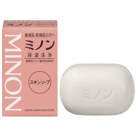 Minon Skin Soap, 2.8 oz (80 g), Weak Acid, Simple Formula, Solid Type, Face Wash, Cracky, Dry Skin, Hypoallergenic, "Suitable for Babies and Elderly"