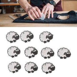 30 Pieces Sheep Embroidery Patches Cute Cartoon Sheep Patches Iron on Clothes Sheep Applique Appliques for Kids Kids Bags Jackets Jeans Clothes DIY