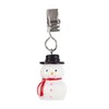 TwoFish Home Snowman Table Cover Clips Set of 4 Xmas