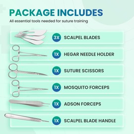 Complete Suture Practice kit for Students - Education and Demonstration only