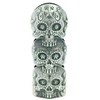 Three Skull Face Skeleton Metal Lighter Case Cover Holder fits