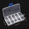 HARFINGTON 4pcs Component Storage Box 10 Grids PP Electronic Organizer