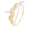 Brazalete Oro 14k Lam Diamantadas Grecas 5.7cm 1 Cm